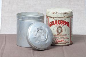 Italiaans ijs historisch blik CREMA GIALLA italiaans roomijs